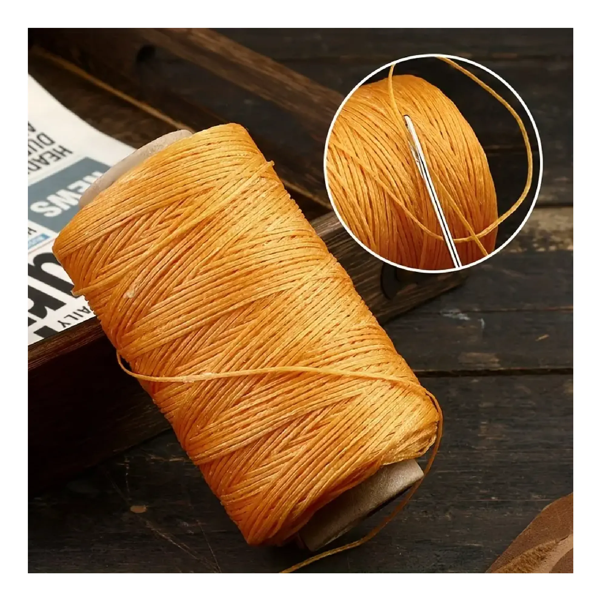 284Yards Leather Sewing Waxed Thread-Practical Long Stitching Thread For Leather Craft DIY/Shoe Repairing/Leather Projects/Bookbinding