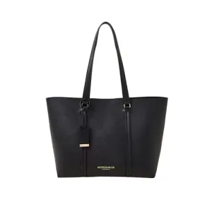 Accessorize London Women's Black Classic Large Tote Bag