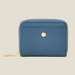 Accessorize London Women's Blue Mini Faux Leather Purse