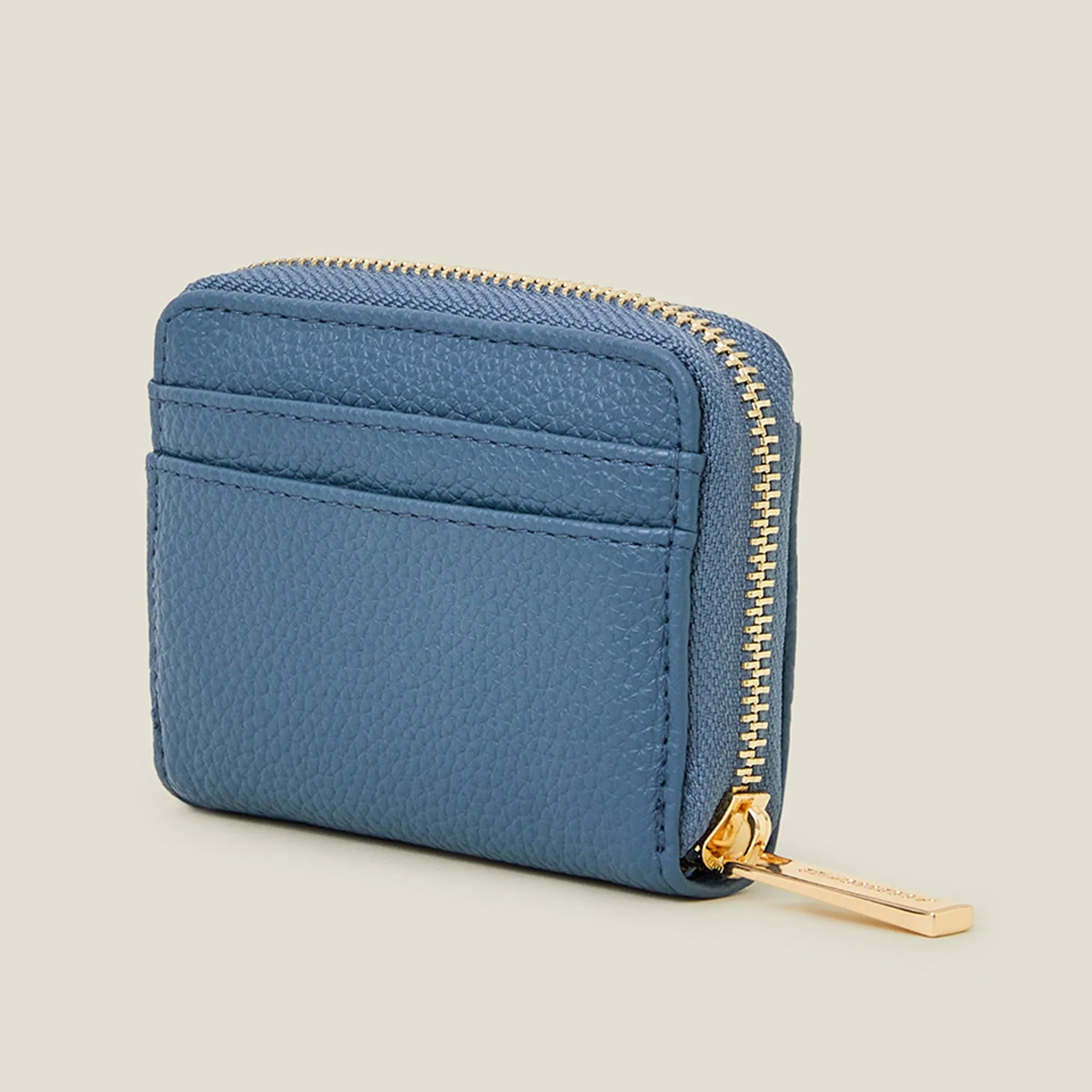 Accessorize London Women's Blue Mini Faux Leather Purse