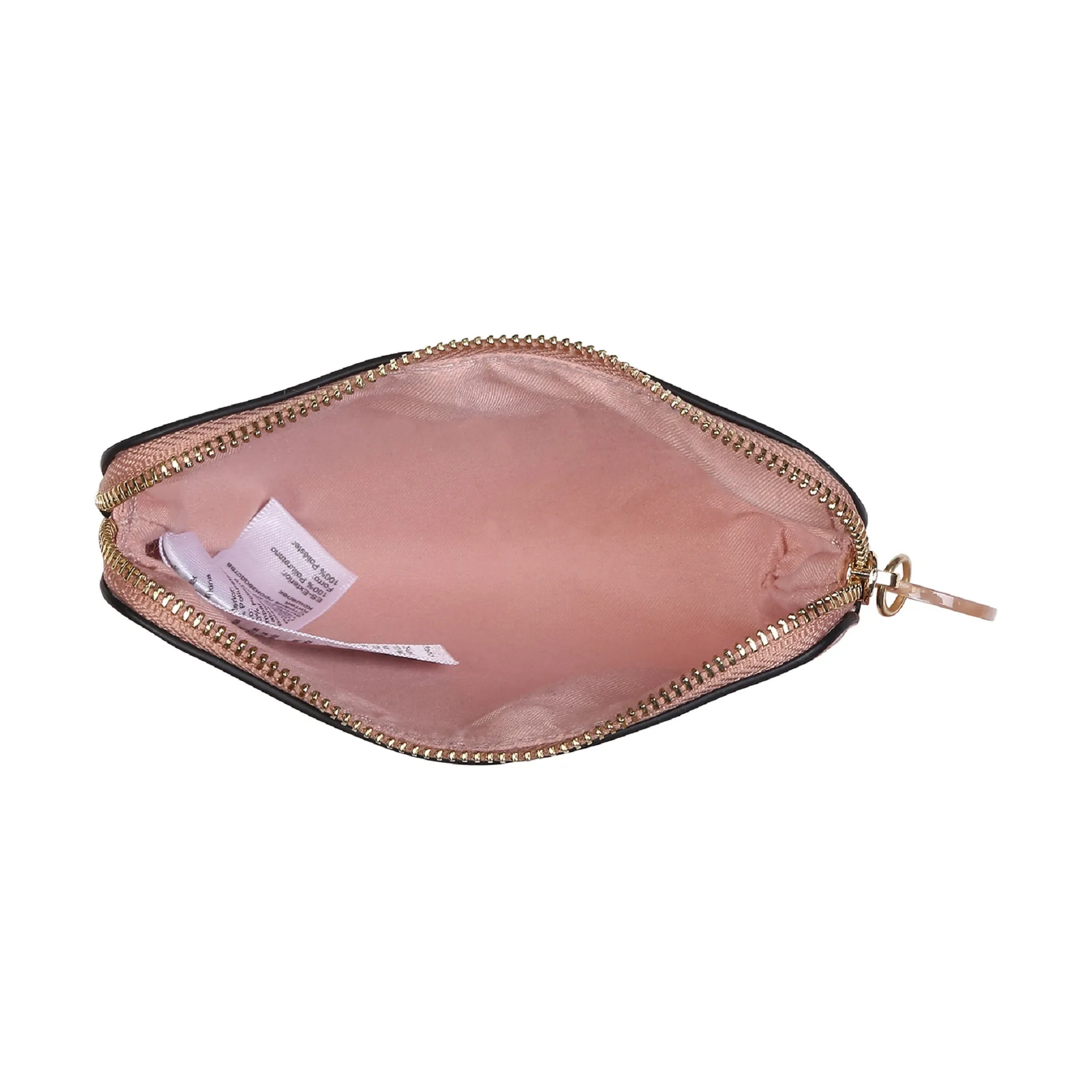 Accessorize London Women's Faux Leather Pink Resin Croc Coin Purse