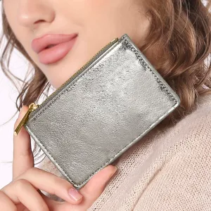 Accessorize London Women's Silver Classic Card Holder