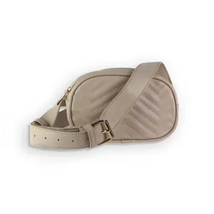 Beige Convertible Belt Bag