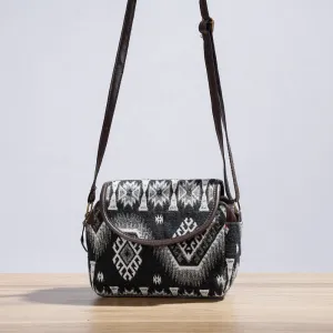 Black - Kutch Handcrafted Woven Cotton Cross Body Bag