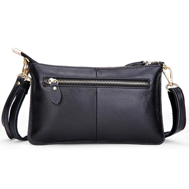 Candy Color Genuine Leather Bag For Women'S Fashion