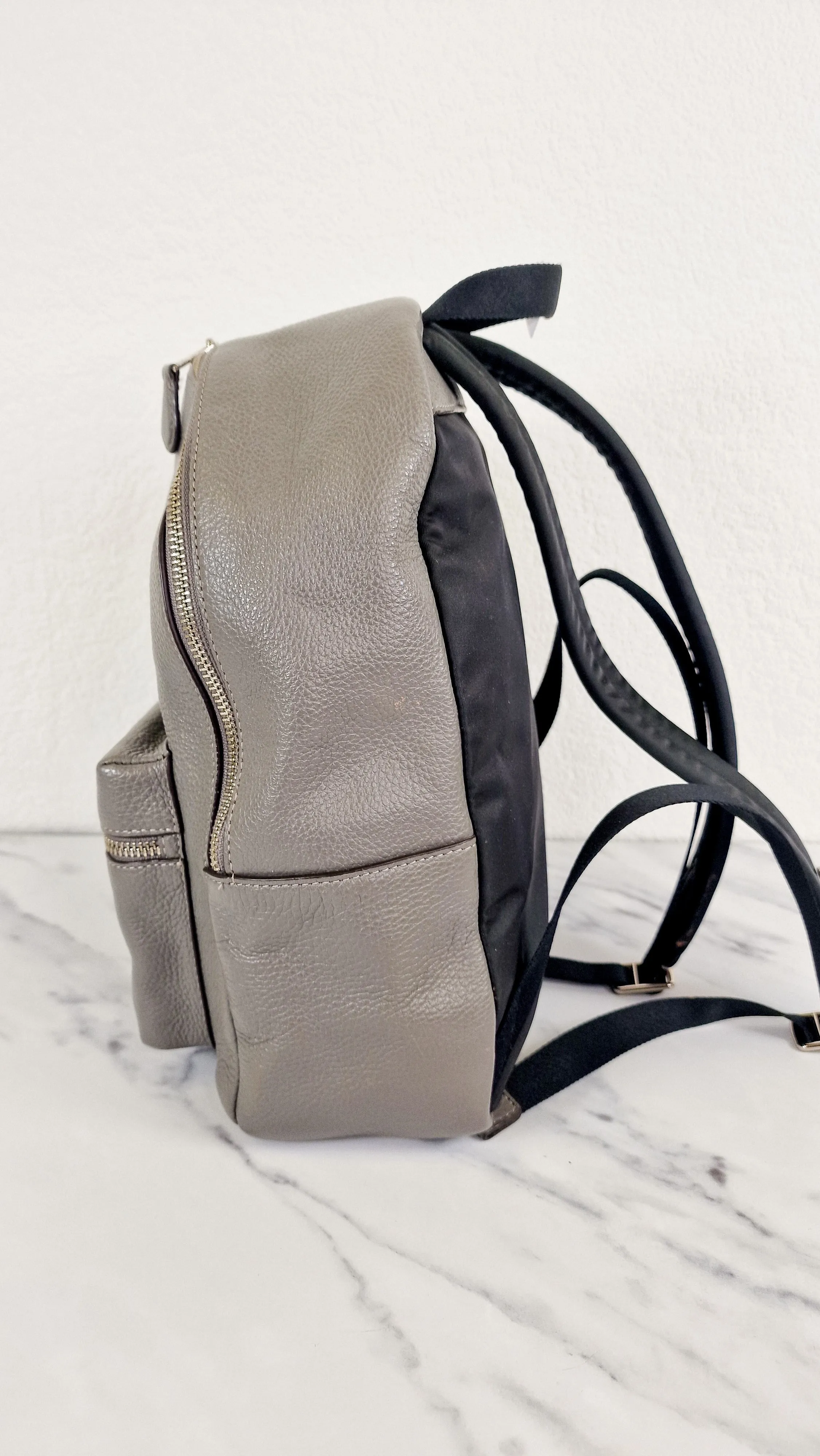 Coach Medium Charlie Backpack in Grey Pebble Leather - Coach F30550