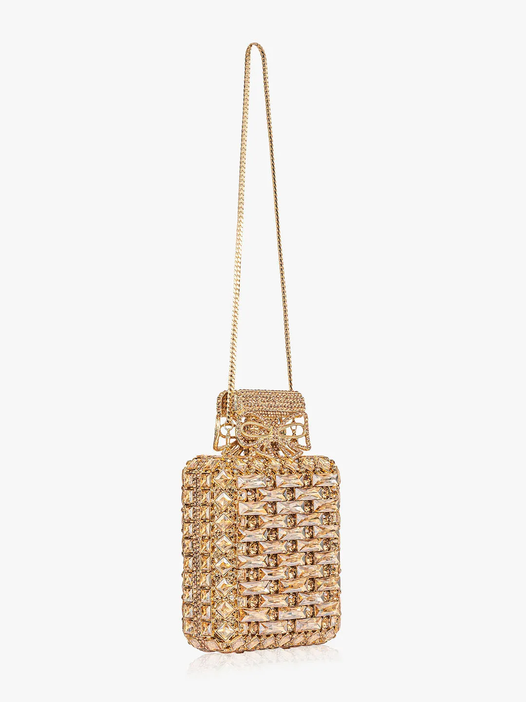 Crystal Studded Flask Clutch