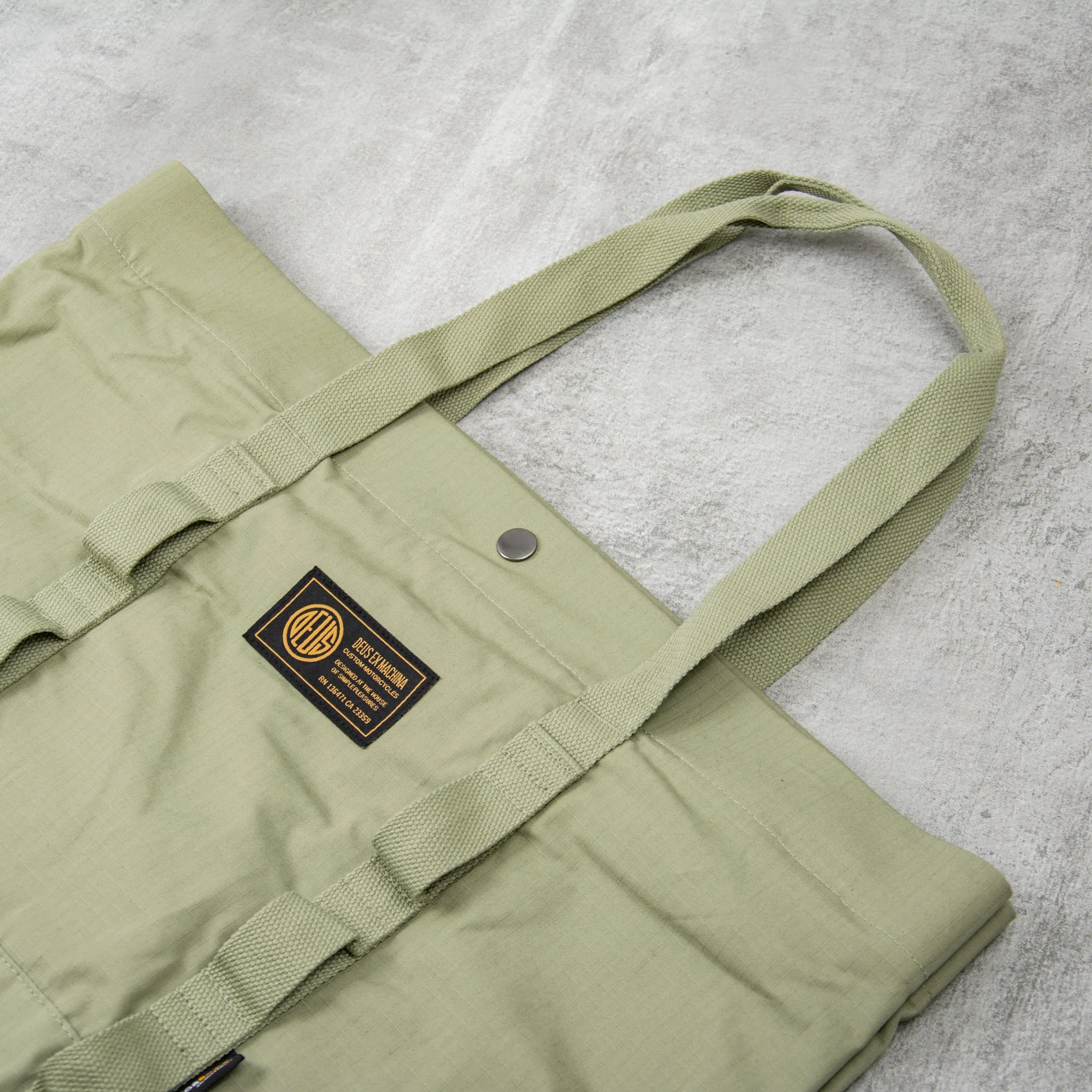 Deus Shop Cordura Tote - Oil Green