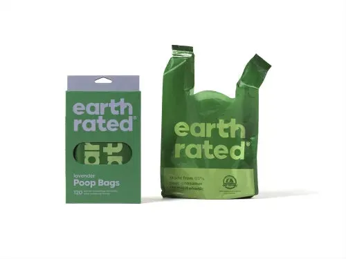 Earth Rated Poop Bags with Handles Lavender Pack of 120