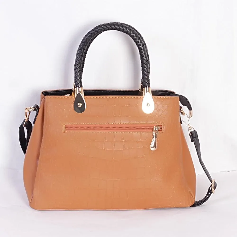 Fashion Trendy Women Handbag - Brown