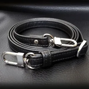 Faux Leather Strap - Petite (1/2 inch Wide) - Adjustable Length (34-55 inches) - Vegan Friendly