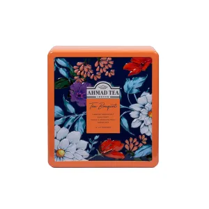 Floral Bouquet Tea Caddy (Orange)