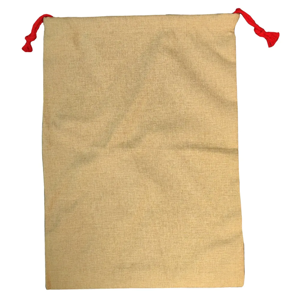 FULL CARTON - 50 x BURLAP Drawstring / Xmas Sacks - 50cm x 66cm