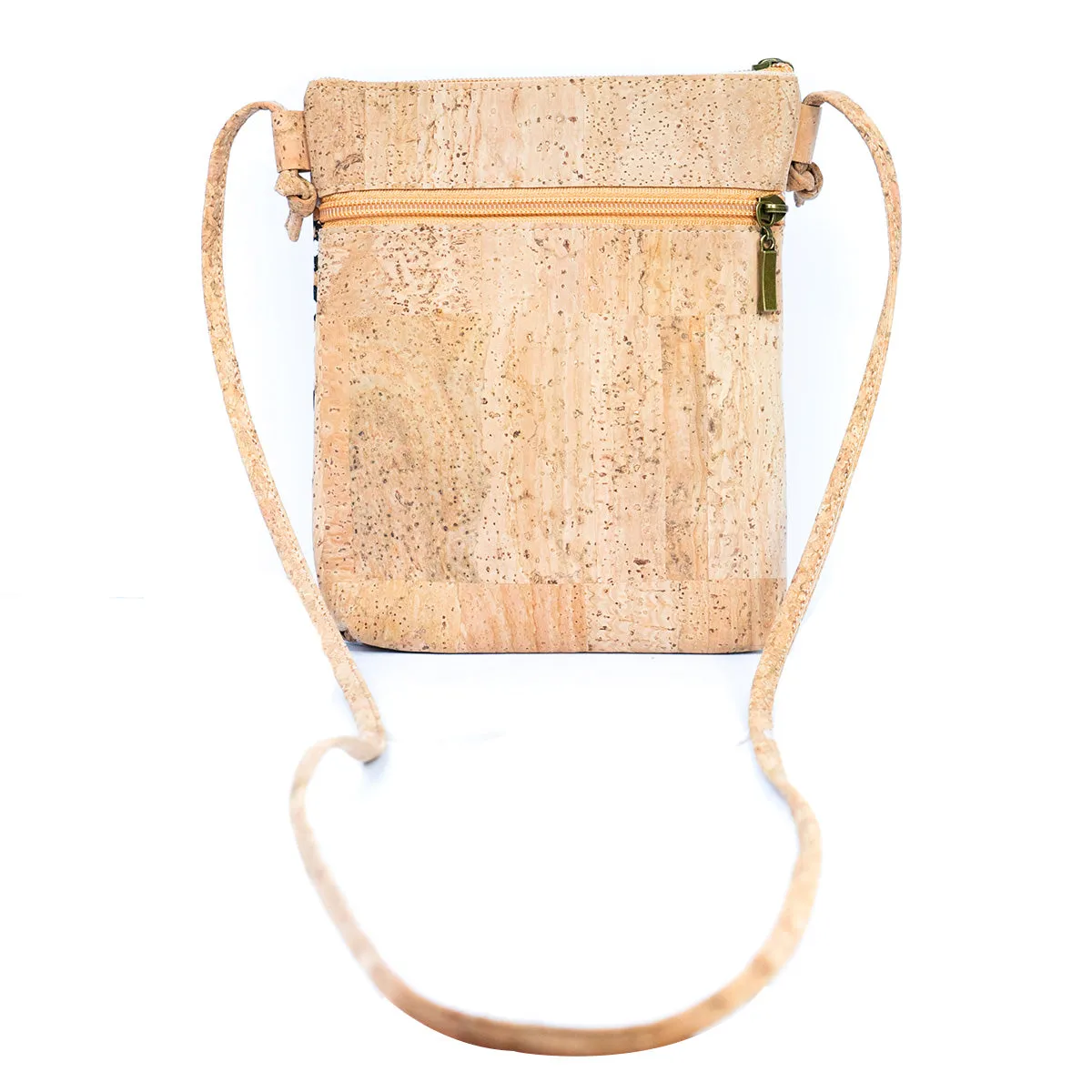 Geometric Cut Style Natural Cork Ladies' Crossbody Phone Bag BAGP-271-MIX-4 (4units)