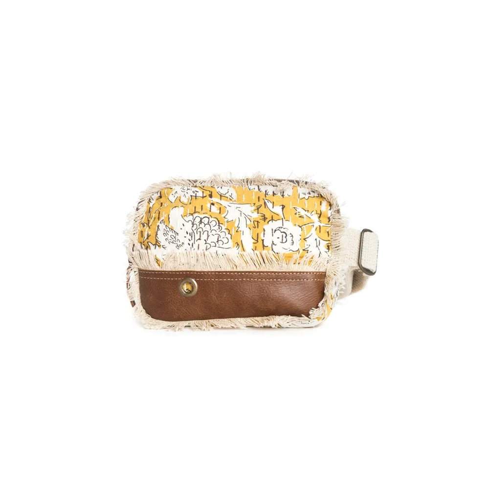 Golden Prairie Leaf Fanny Pack Bag