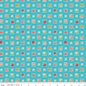 Granny Chic in Blue Quilting Cotton Fabric