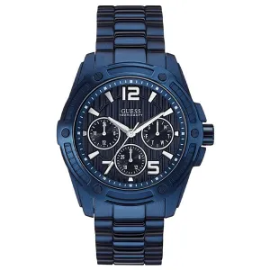 Guess Flagship Blue Stainless Steel Blue Dial Chronograph Quartz Watch for Gents - W0601G2