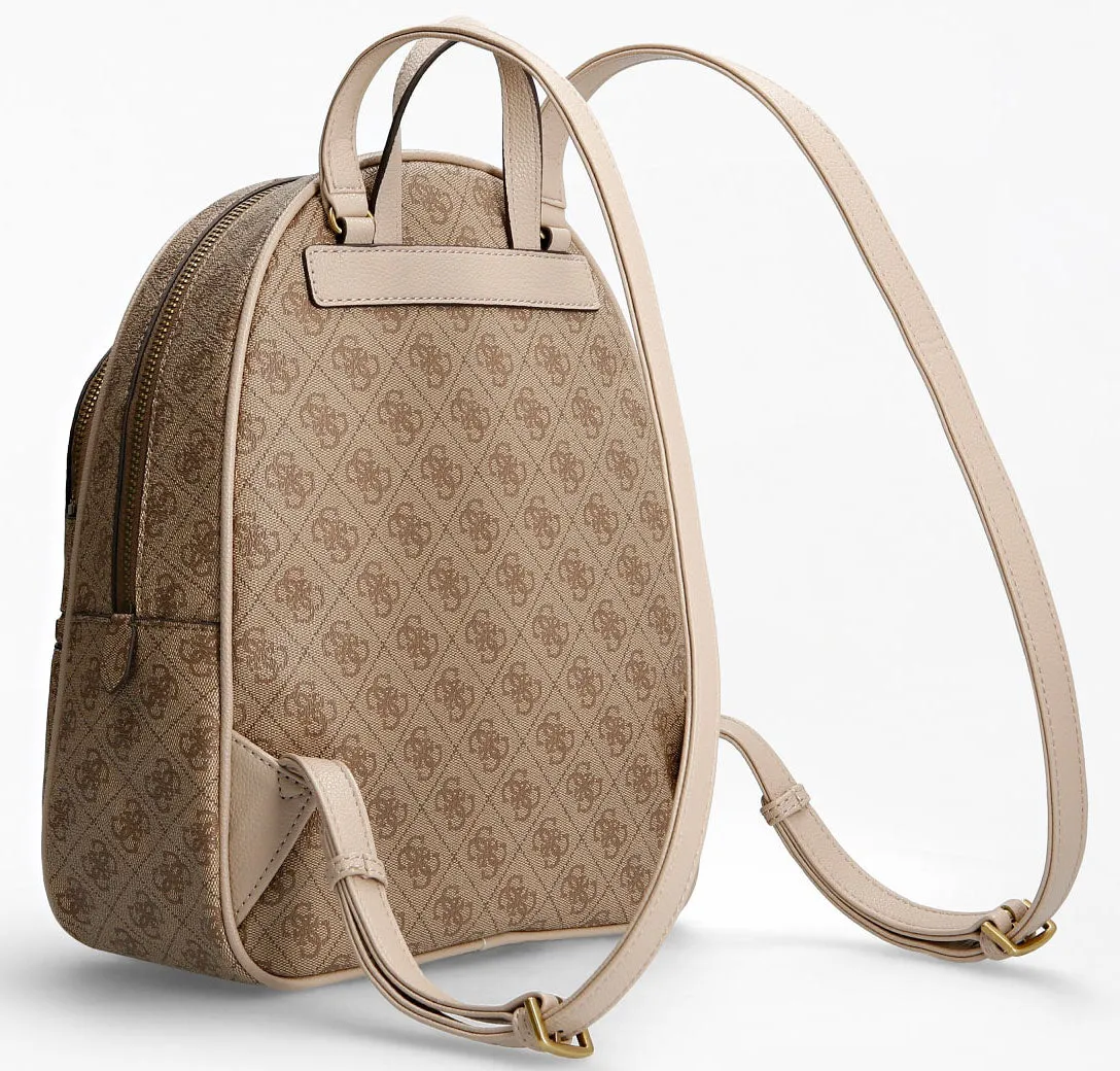 Guess Manhattan 4G Backpack In Latte For Women