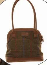 Hawkins Country Classic Collection Tweed Bowler Bag LB54