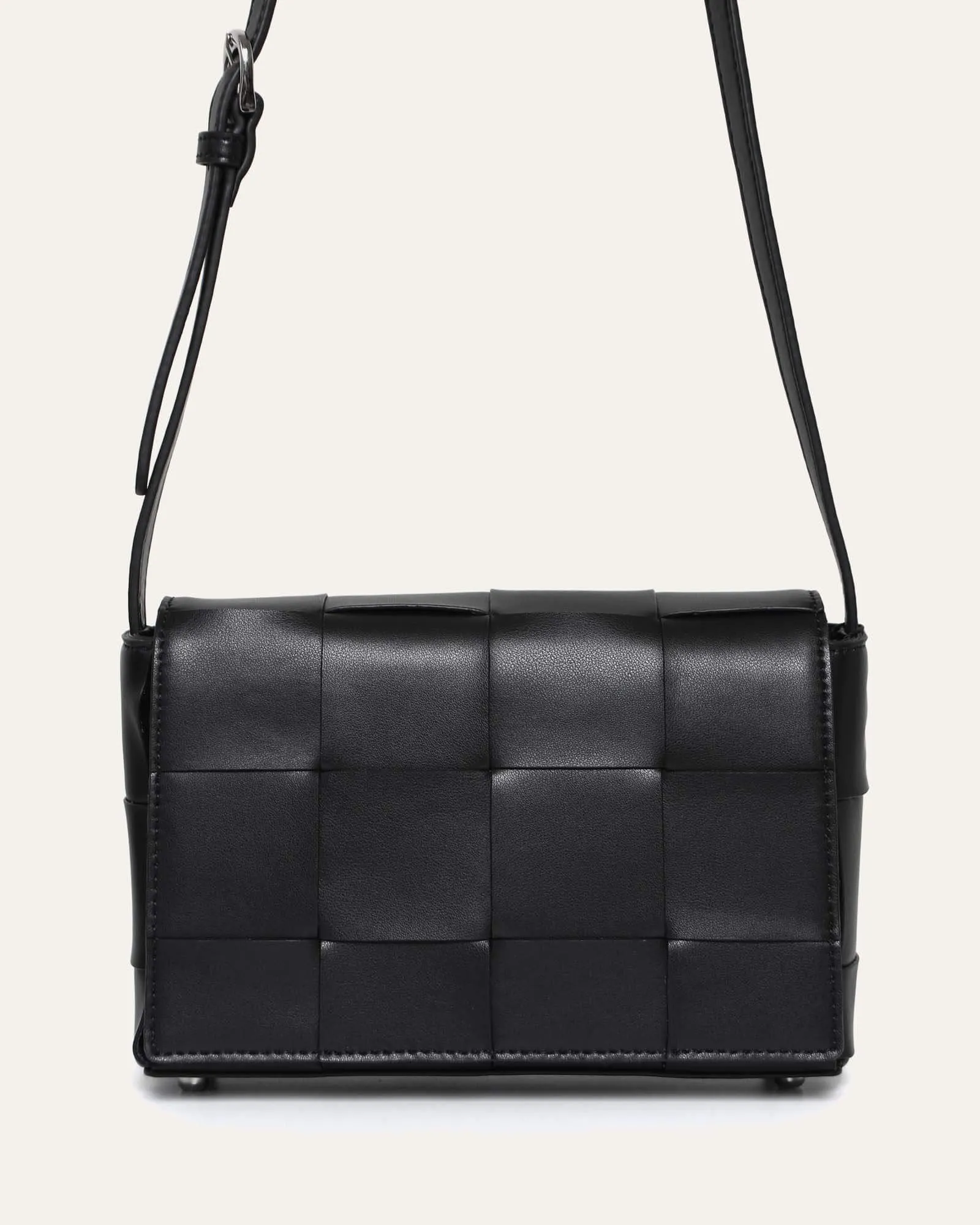 HONEY CROSS BODY BAG BLACK LEATHER