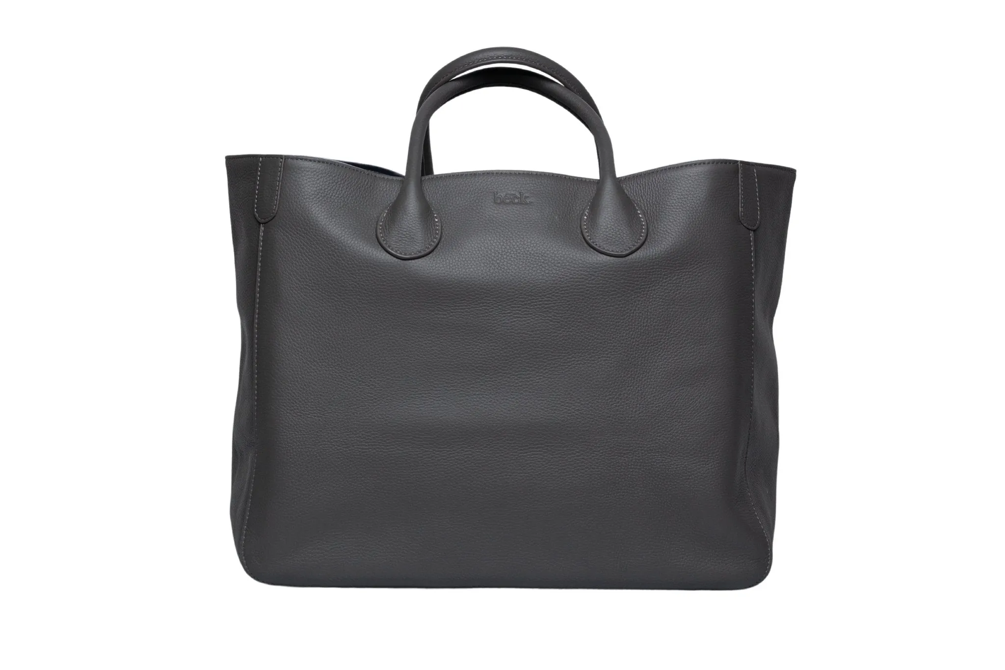 Large Classic Leather Beck Bag