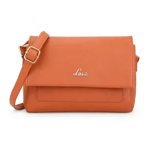 Lavie Women's Kabo Plain Flap Over Sling Bag | Ladies Purse Handbag