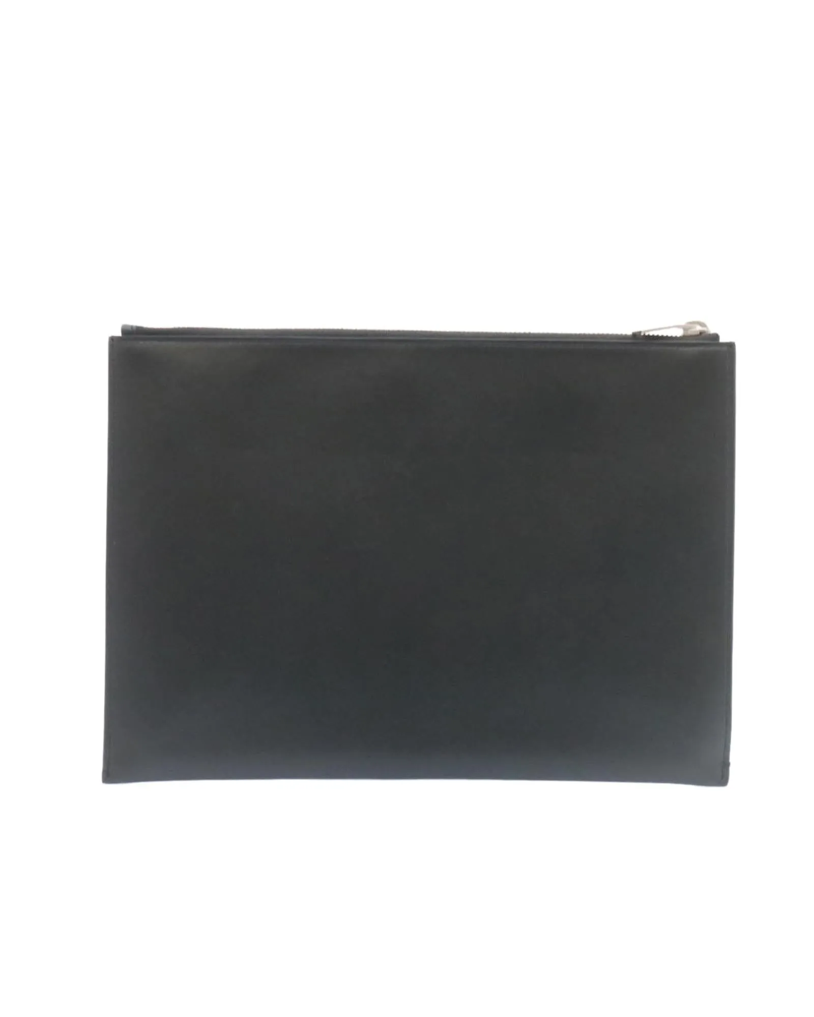 Luxury Black Leather Clutch Bag by Saint Laurent