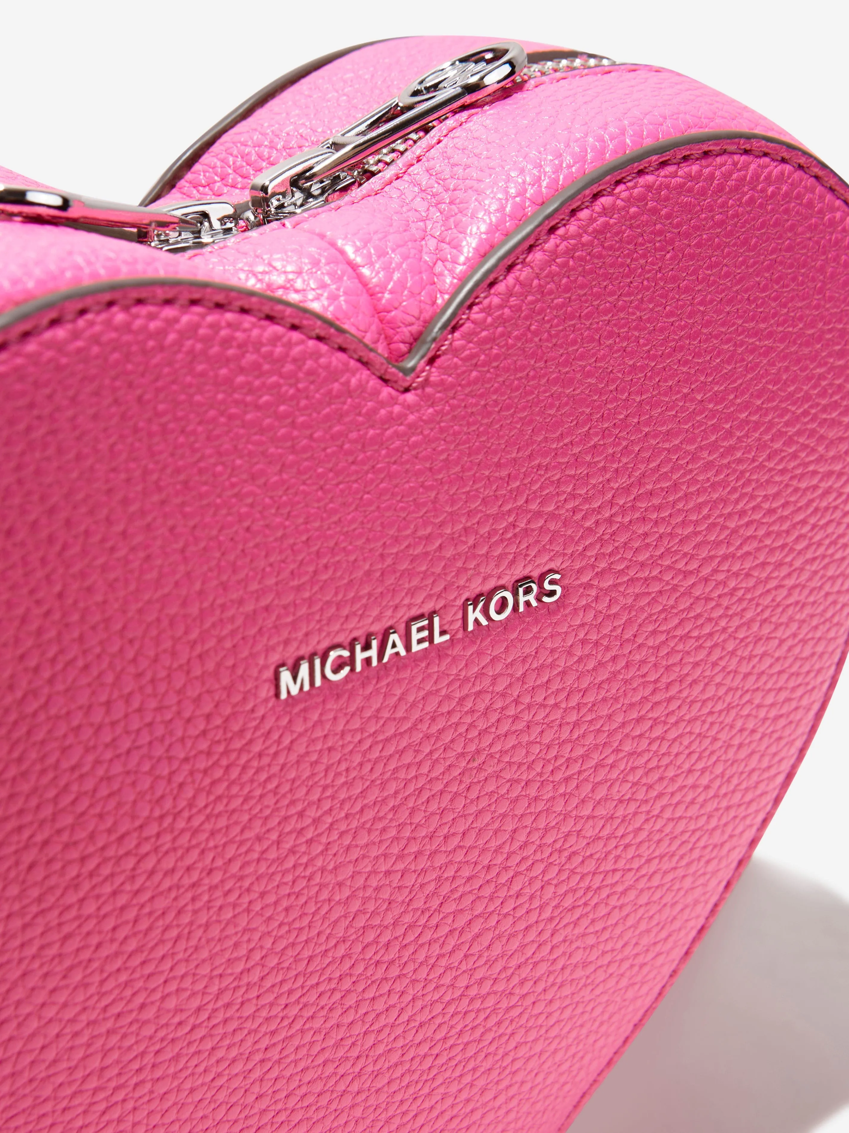 Michael Kors Girls Heart Logo Shoulder Bag in Pink