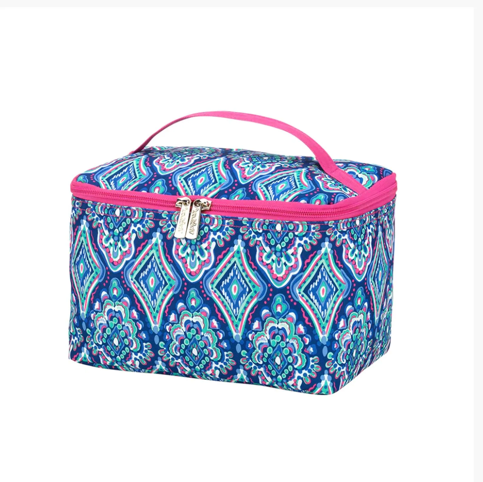 Monogrammed Colorful Soft Sided Travel Cosmetic Cases