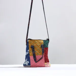 Multicolor - Handmade Quilted Cotton Patchwork Sling Bag 31