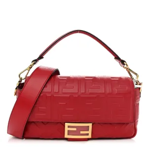 Nappa FF 1974 Embossed Baguette Fragola