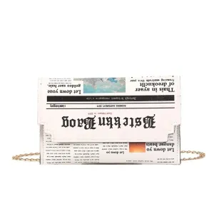 Newspaper Envelope Clutch