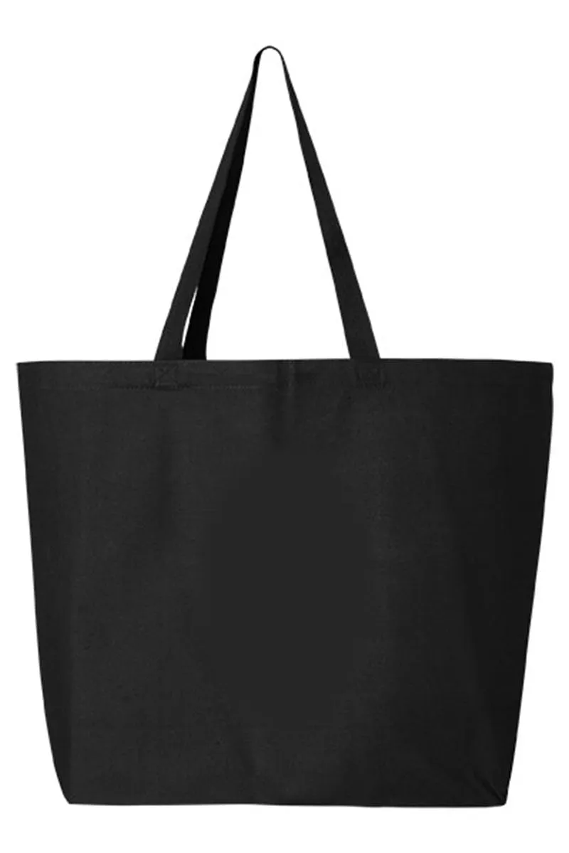 Nurse Life Coquette Bow Canvas Jumbo Tote