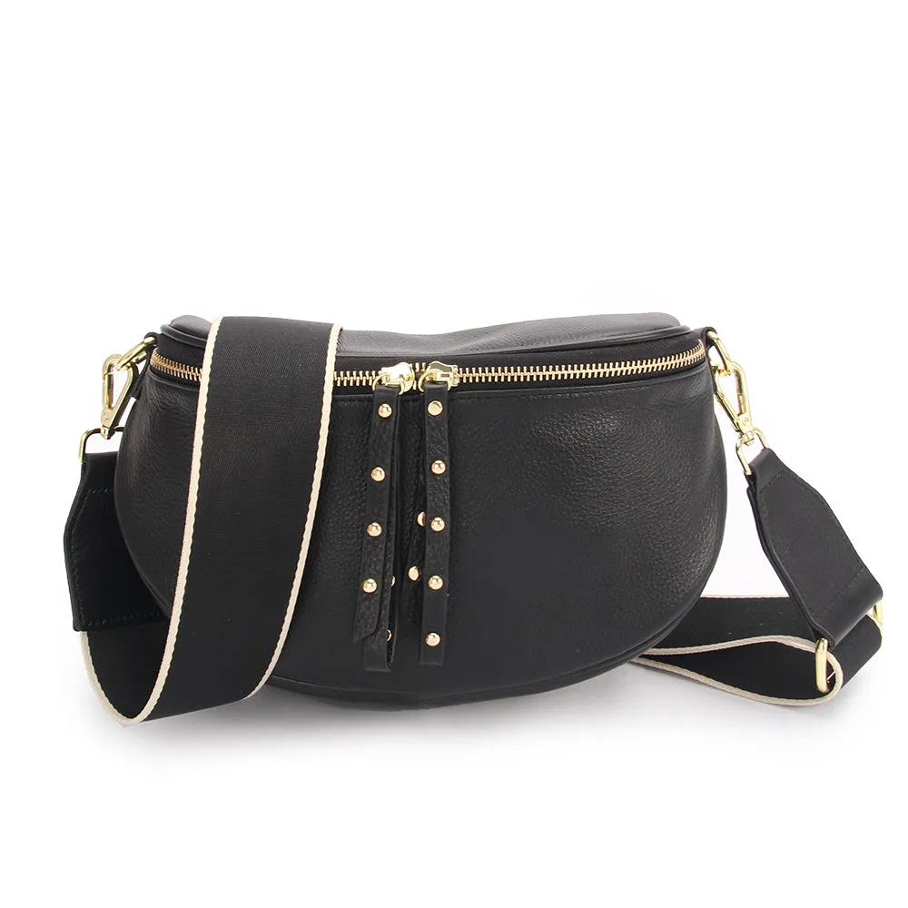 Obsessed Bag - Black with Gold Hardware