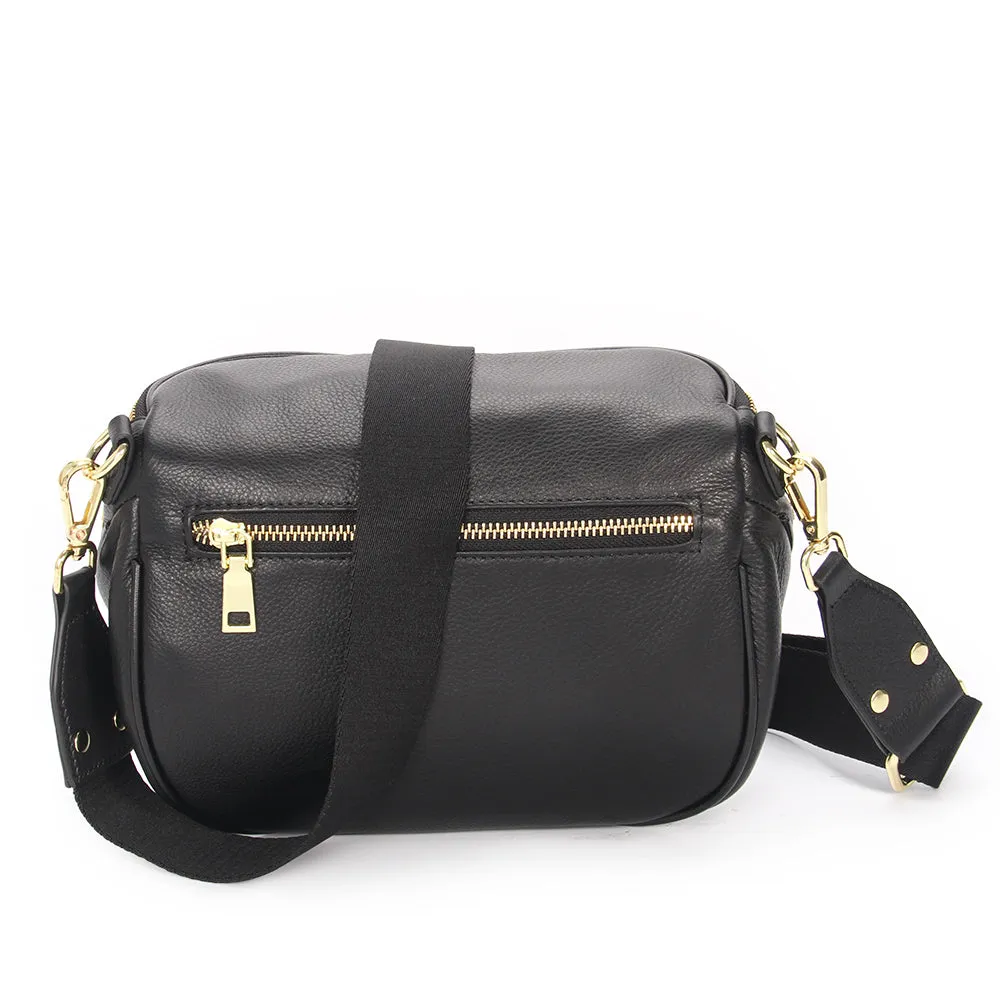 Obsessed Bag - Black with Gold Hardware