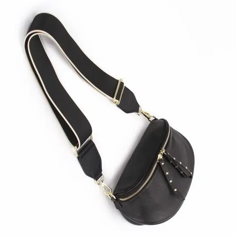 Obsessed Bag - Black with Gold Hardware