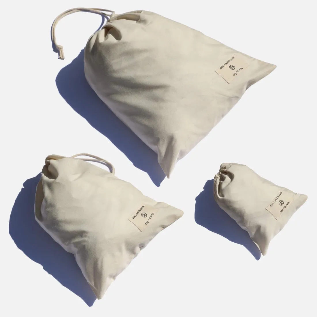 Organic Cotton Produce Bags - Pack of 9