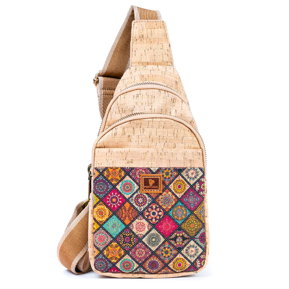 Printed Cork Women's Chest Bag Sling Bag BAGD-565