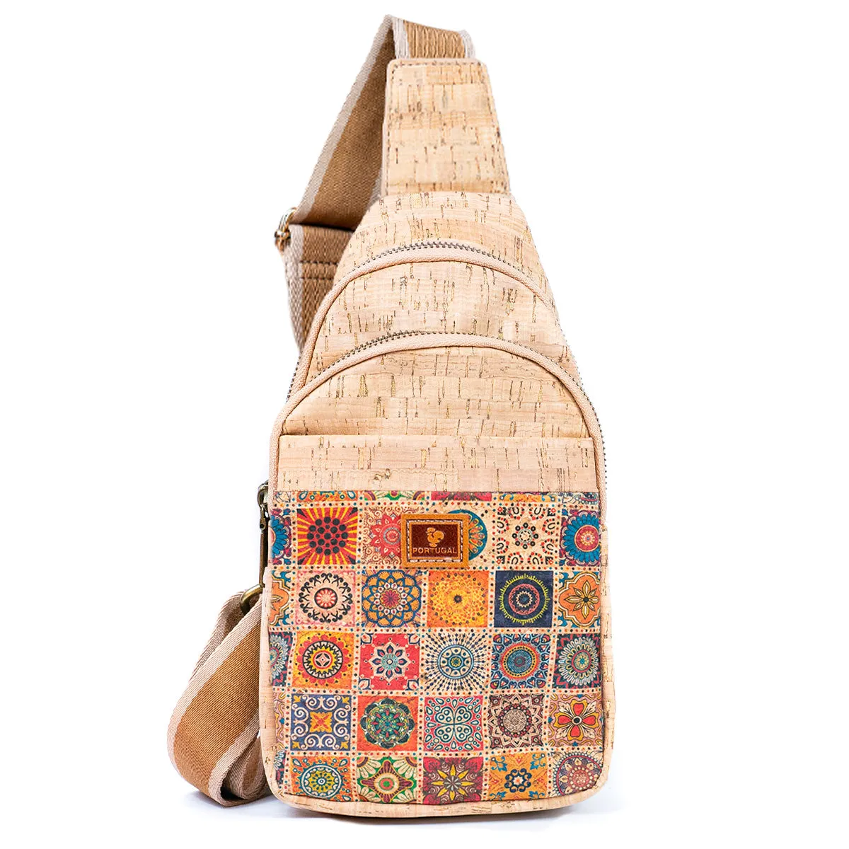 Printed Cork Women's Chest Bag Sling Bag BAGD-565