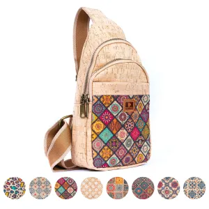 Printed Cork Women's Chest Bag Sling Bag BAGD-565