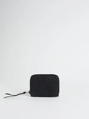 Python S Wallet in Black