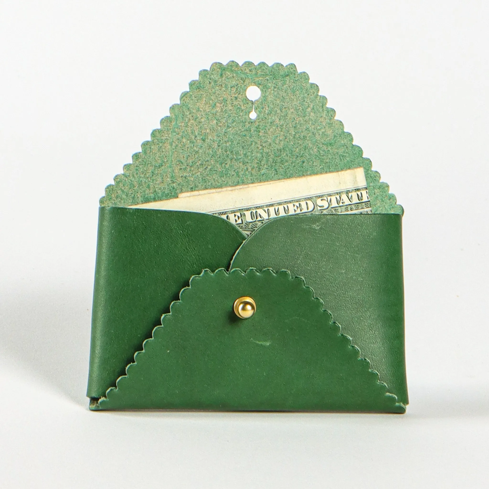 Scallop Wallet | Pine   Robin's Egg