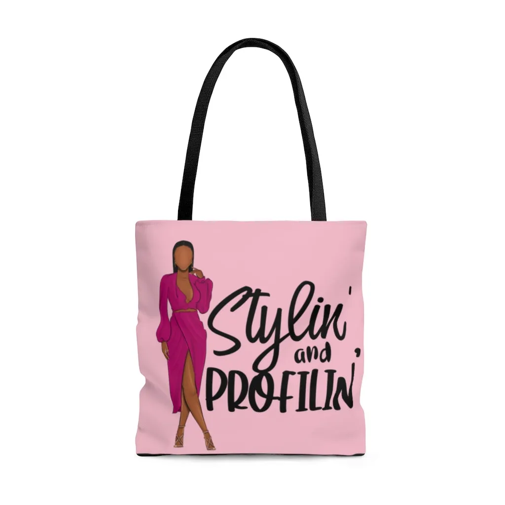 Stylin and Profilin Canvas Tote - pink