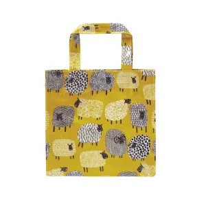 Ulster Weavers Small Biodegradable PVC Shopper Bags - Dotty Sheep (Yellow)